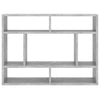 Wandregal Cociuba 75x16x55 cm in Betongrau (Holz)