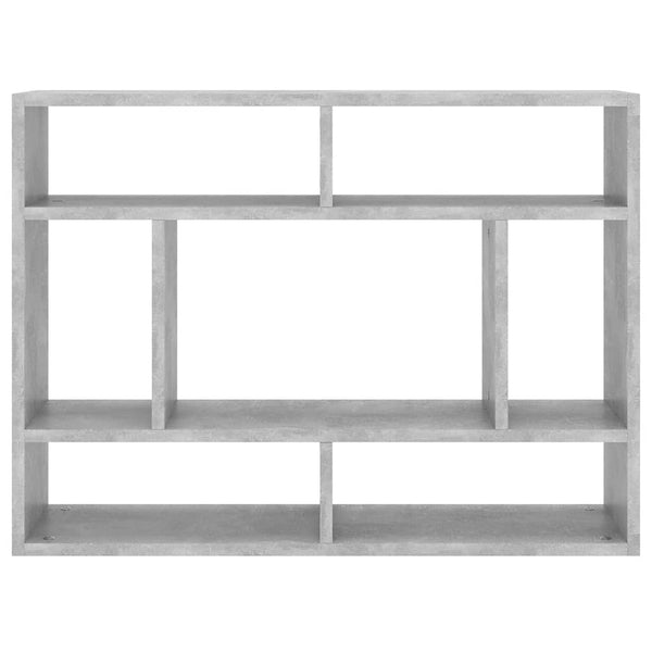 Wandregal Cociuba 75x16x55 cm in Betongrau (Holz)