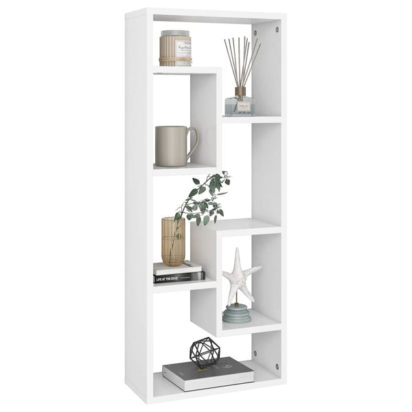 Weißes Wandregal Argelia 36x16x90cm (Holz)