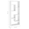 Weißes Wandregal Argelia 36x16x90cm (Holz)