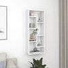 Weißes Wandregal Argelia 36x16x90cm (Holz)