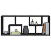 Schwarzes Wandregal Argelia 36x16x90cm (Holz)