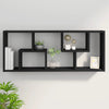 Schwarzes Wandregal Argelia 36x16x90cm (Holz)