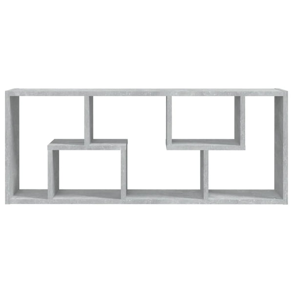 Wandregal Argelia 36x16x90cm in Betongrau (Holz)