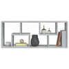 Wandregal Argelia 36x16x90cm in Betongrau (Holz)