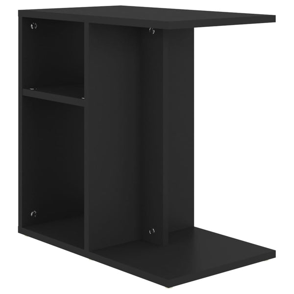 Schwarzer Beistelltisch Leluper 50x30x50cm (Holz)