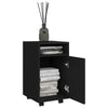 Schwarzer Rollcontainer Kaspar 33x38x60cm (Holz)