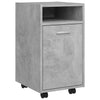 Betongrauer Rollcontainer Kaspar 33x38x60cm (Holz)