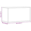 Weiße Aufbewahrungstruhe Cimbru 84x42x46cm (Holz)