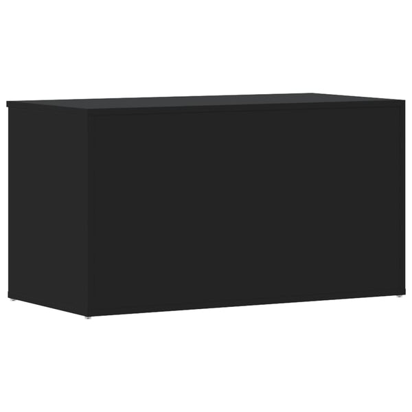 Schwarze Aufbewahrungstruhe Cimbru 84x42x46cm (Holz)