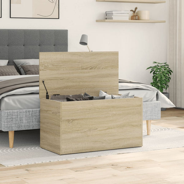 Sonoma-Eiche Aufbewahrungstruhe Cimbru 84x42x46cm (Holz)