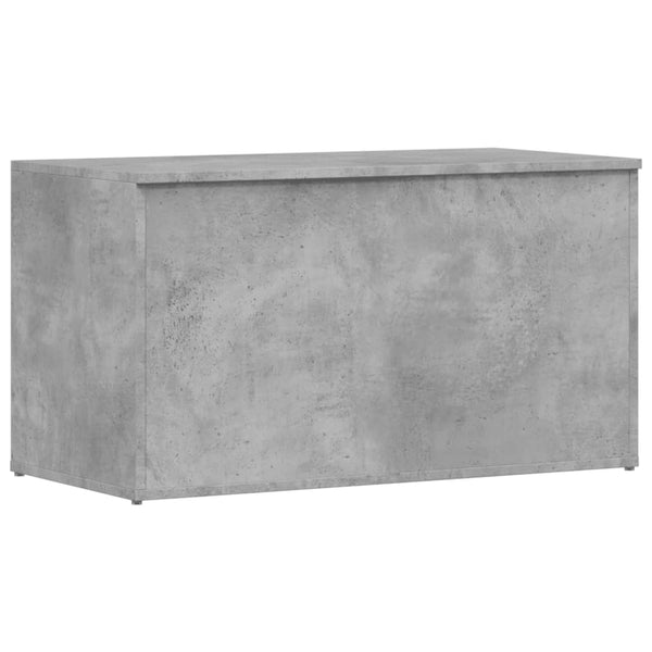 Betongraue Aufbewahrungstruhe Cimbru 84x42x46cm (Holz)