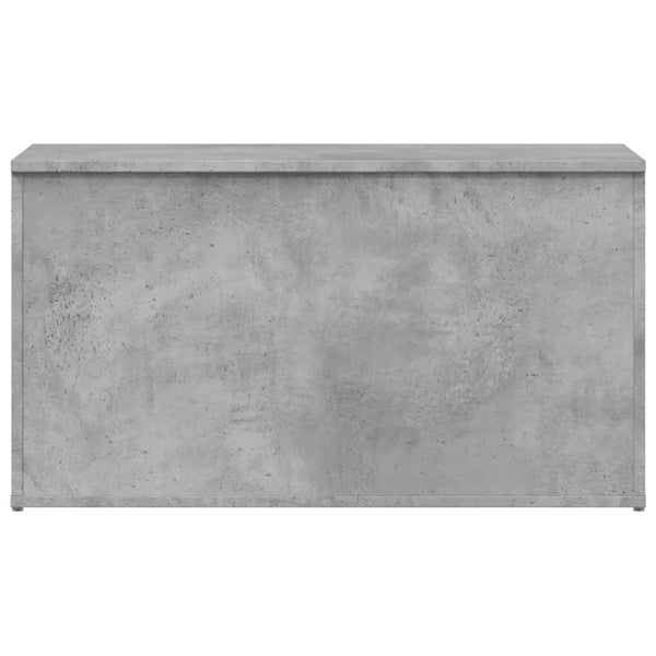 Betongraue Aufbewahrungstruhe Cimbru 84x42x46cm (Holz)