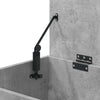 Betongraue Aufbewahrungstruhe Cimbru 84x42x46cm (Holz)