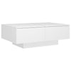 Weißer Couchtisch Eleganta 90x60x31cm (Holz)