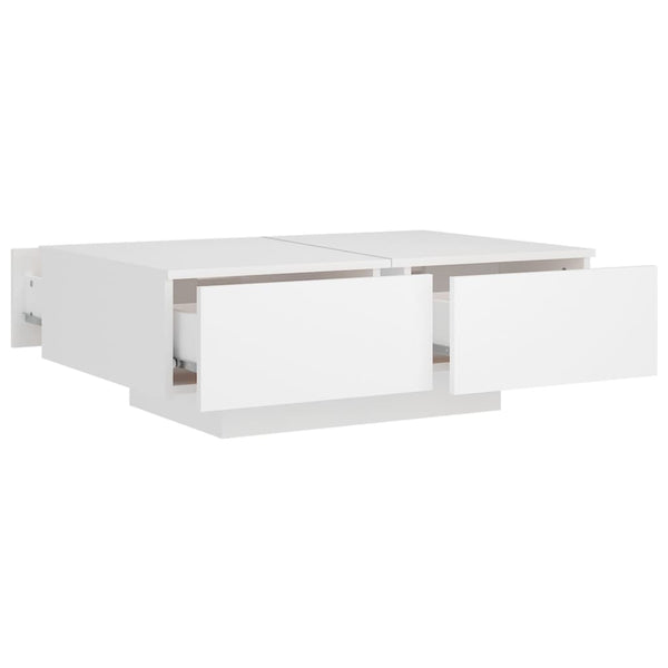 Weißer Couchtisch Eleganta 90x60x31cm (Holz)