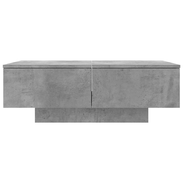 Betongrauer Couchtisch Eleganta 90x60x31cm (Holz)