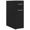 Schwarzer Apothekerschrank Auruti 20x45,5x60cm (Spanplatte)