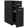 Schwarzer Apothekerschrank Auruti 20x45,5x60cm (Spanplatte)