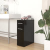Schwarzer Apothekerschrank Auruti 20x45,5x60cm (Spanplatte)