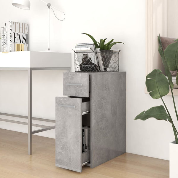 Apothekerschrank Auruti 20x45,5x60cm (Holz) betongrau