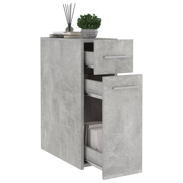 Apothekerschrank Auruti 20x45,5x60cm (Holz) betongrau
