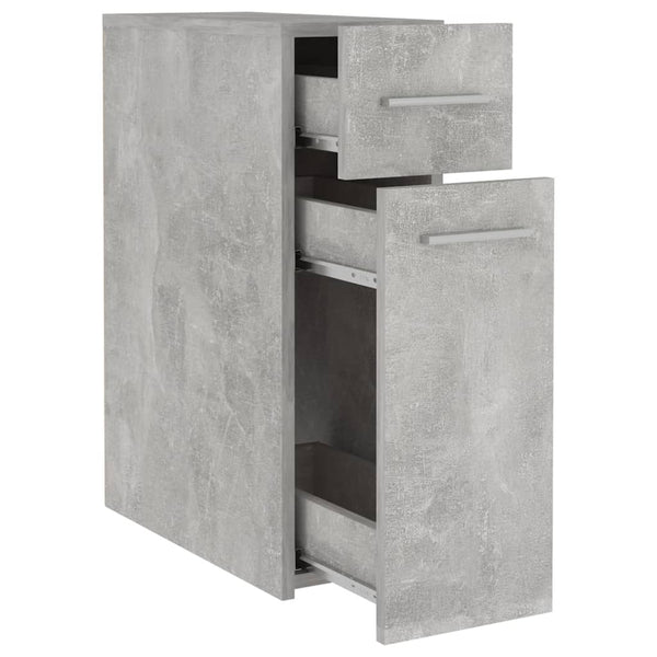 Apothekerschrank Auruti 20x45,5x60cm (Holz) betongrau