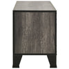 Graues TV-Möbel Hrabovschi 105x36x47cm (Metall und MDF)