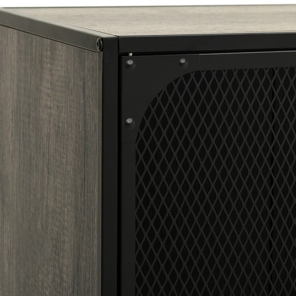 Graues TV-Möbel Hrabovschi 105x36x47cm (Metall und MDF)