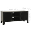 Graues TV-Möbel Hrabovschi 105x36x47cm (Metall und MDF)