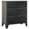 Harmaa säilytyskaappi Debby 72x36x82cm (metalli ja mdf)