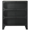 Harmaa säilytyskaappi Debby 72x36x82cm (metalli ja mdf)