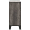Harmaa säilytyskaappi Debby 72x36x82cm (metalli ja mdf)