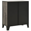 Harmaa säilytyskaappi Debby 72x36x82cm (metalli ja mdf)