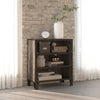 Harmaa säilytyskaappi Debby 72x36x82cm (metalli ja mdf)
