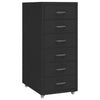 Schwarzer Archivschrank Genoveva 28x41x69cm (Metall)