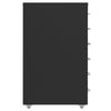 Schwarzer Archivschrank Genoveva 28x41x69cm (Metall)