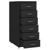 Schwarzer Archivschrank Genoveva 28x41x69cm (Metall)