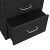 Schwarzer Archivschrank Genoveva 28x41x69cm (Metall)
