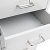 Grauer Archivschrank Genoveva 28x41x109cm (Metall)
