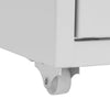 Grauer Archivschrank Genoveva 28x41x109cm (Metall)