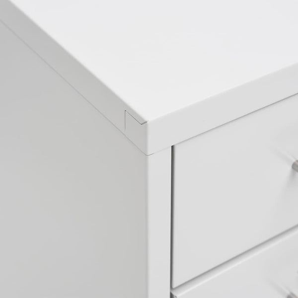 Grauer Archivschrank Genoveva 28x41x109cm (Metall)