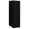 Schwarzer Aktenschrank umzustellen Genoveva 28x41x109cm (Metall)