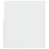Valkoinen yöpöydät Kaylah 60x35x40cm (2 kpl led-valoilla)
