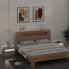 Betoninharmaa yöpöydät Kaylah 60x35x40cm (2 kpl led-valoilla)