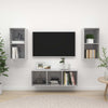 TV-Schrank-Set Lucky 3-teilig, Betongrau (Spanplatte)