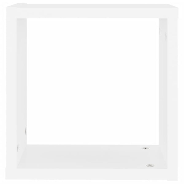 Weißes Würfel-Wandregal Tinculina 30x15x30cm (2 Stück)