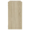 Sonoma-Eiche Quadrate Wandregale Tinculina 30x15x30cm (4 Stk.)