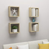 Sonoma-Eiche Quadrate Wandregale Tinculina 30x15x30cm (4 Stk.)