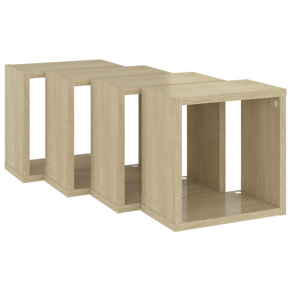 Würfelregale Tinculina aus Sonoma-Eiche 26x15x26cm (4 Stk.)